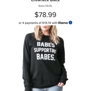 Brunette the label crew neck sweater